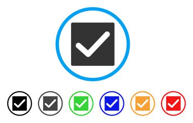 Geçerli onay yuvarlak simge