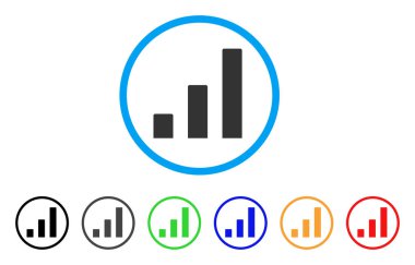 Yuvarlak çubuk grafik simgesi