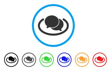 Sohbet yuvarlak simgesi