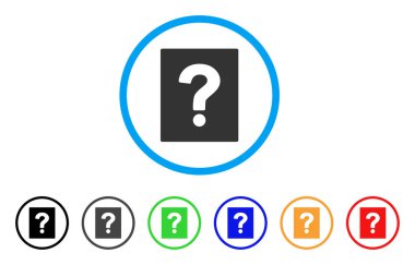 Yardım yuvarlak simgesi