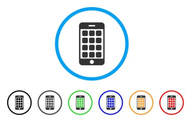 Mobil Apps yuvarlak simge