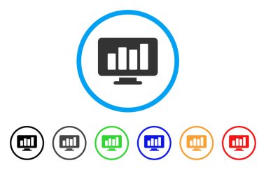 Monitör yuvarlak simgesini