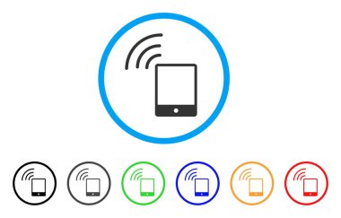 Smartphone Wi-Fi sinyal simgesi yuvarlak