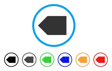 Yuvarlak bir ses etiketi simgesi