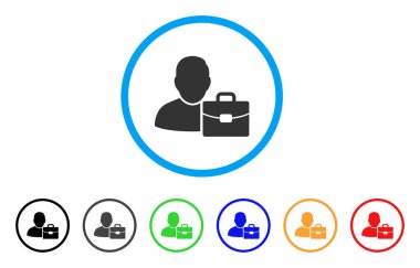 Muhasebe yuvarlak simge