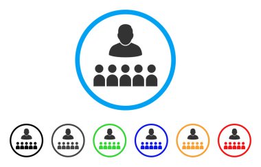 İşitsel öğrencilere simgesi yuvarlak