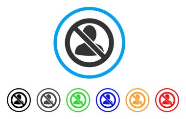 Kısıtlı kullanıcı yuvarlak simge