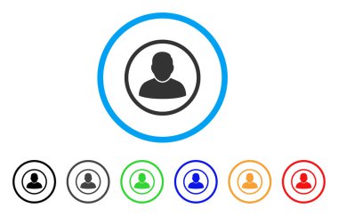 Yuvarlak yuvarlak kullanıcı simgesi