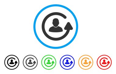 Update kullanıcı yuvarlak simgesi