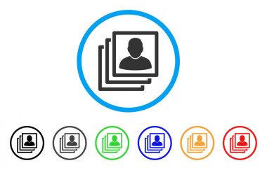 Yuvarlak simge kullanıcı hesapları