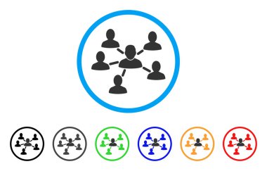 Kullanıcı bağlantıları yuvarlak simgesi