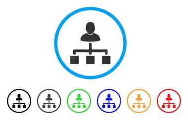 Kullanıcı hiyerarşi yuvarlak simge