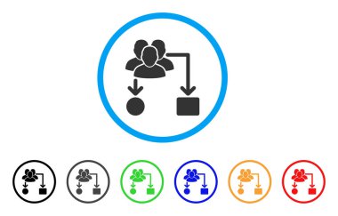 Kullanıcı şeması yuvarlak simge yönlendirme