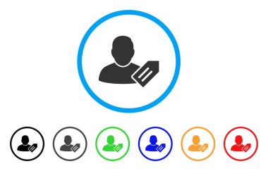 Kullanıcı etiket yuvarlak simge