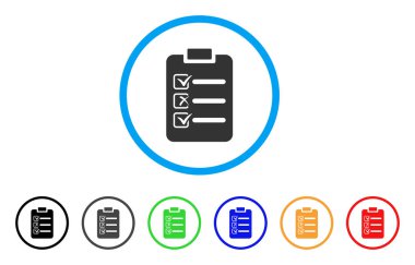 Liste yuvarlak simge kontrol