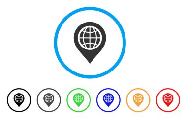 Harita işaretleyici yuvarlak simge