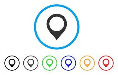 Harita işaretleyici yuvarlak simge