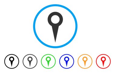 Harita işaretleyici yuvarlak simge