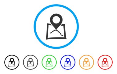 Harita işaretleyici yuvarlak simge