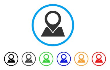 İşaretçiyi yuvarlatılmış simge göster