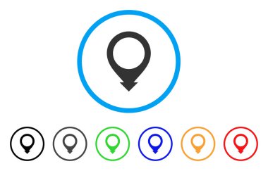 İşaretçiyi yuvarlatılmış simge göster