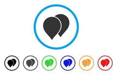 İşaretçiler yuvarlak simge göster