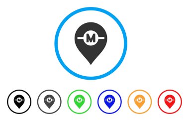 Motor işaret yuvarlak simge