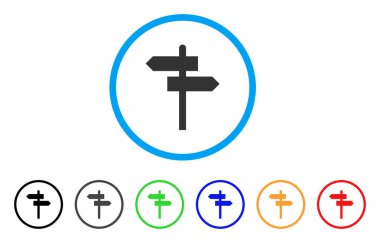 Yol işaretçi yuvarlak simgesi