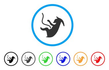 Uzaylı embriyo yuvarlak simge