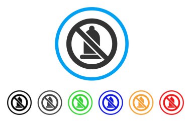 Yuvarlak simge yasak prezervatif