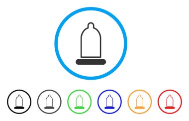 Prezervatif yuvarlak simge