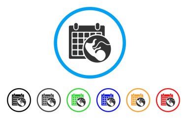 Embriyo takvim yuvarlak simge