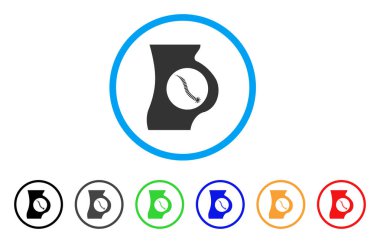 Bağırsak parazit yuvarlak simge