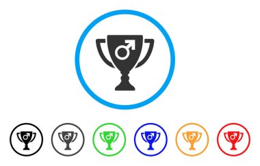 Erkek güç Ödülü Kupası yuvarlak simgesi