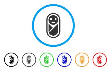 Yeni doğan yuvarlak simge