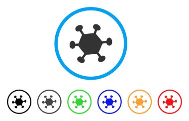 Parazit mikrop yuvarlak simge