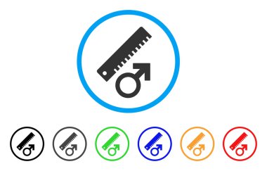 Penis Measure Rounded Icon