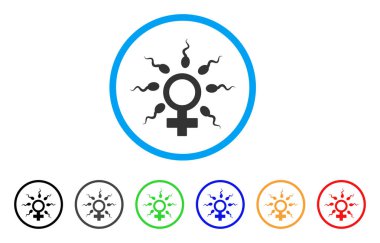 Sperm fertilizasyon yuvarlak simge