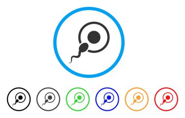 Sperm tohumlama yuvarlak simge