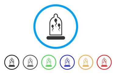 Sperm önleme prezervatif yuvarlak simge