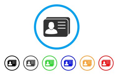 Hesap kartları yuvarlak simge