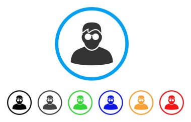 Çocuk yuvarlak simge