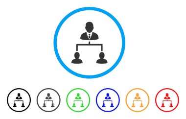 İnsan hiyerarşi yuvarlak simge