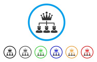 Monarşi yapısı yuvarlak simge