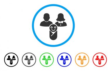 Yeni doğan yuvarlak simge