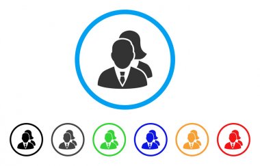 İnsanlar simgesi yuvarlak