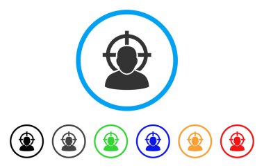 Kişi yuvarlak simge ateş