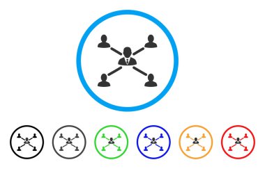 Kullanıcı bağlantıları yuvarlak simgesi