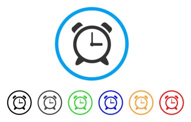 Çalar saat yuvarlak simge