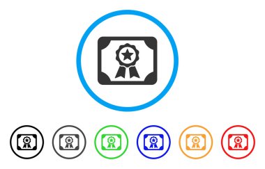 Diploma yuvarlak simge yetkilendirmek